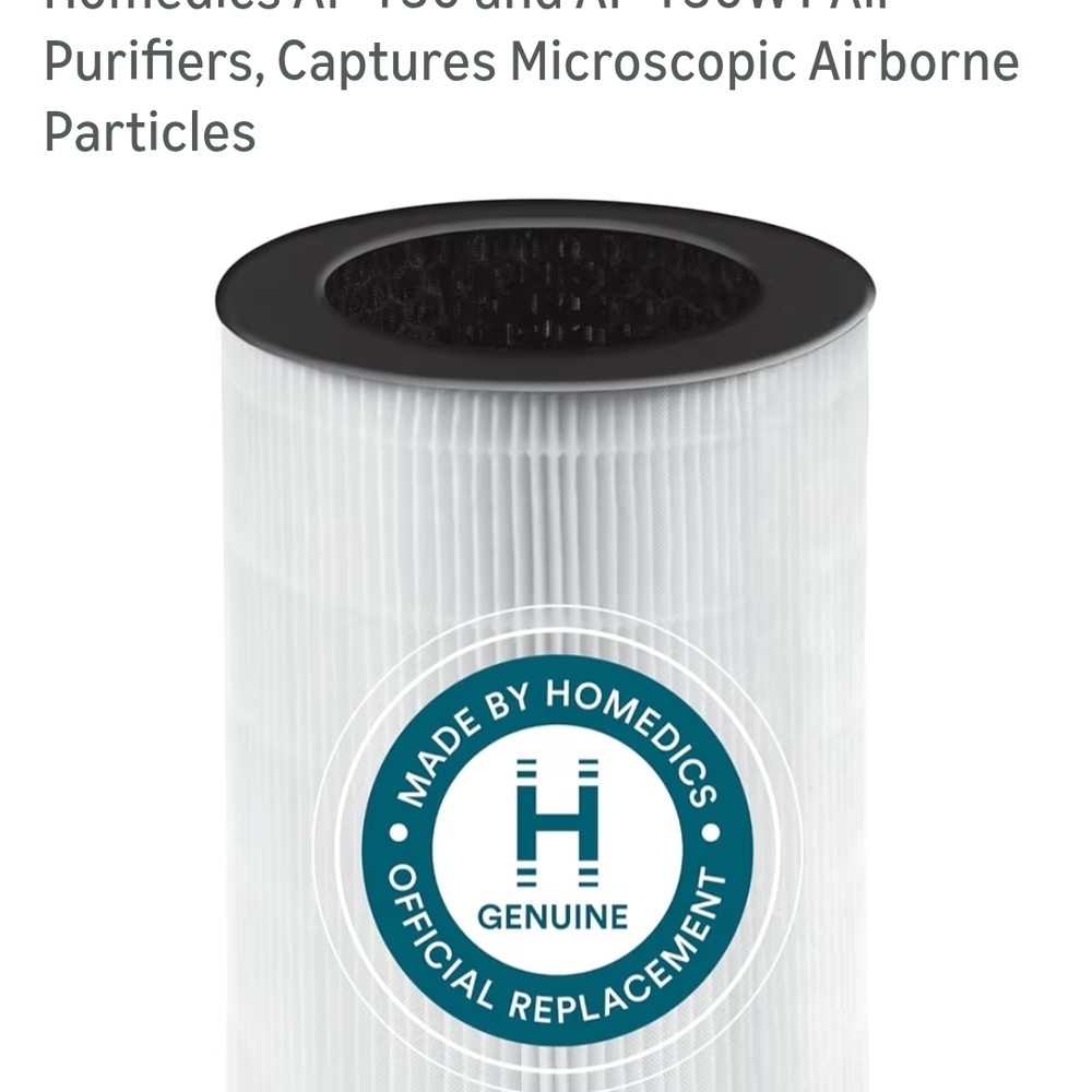 Homedics TotalClean HEPA Filter in White - Picture 3 of 3